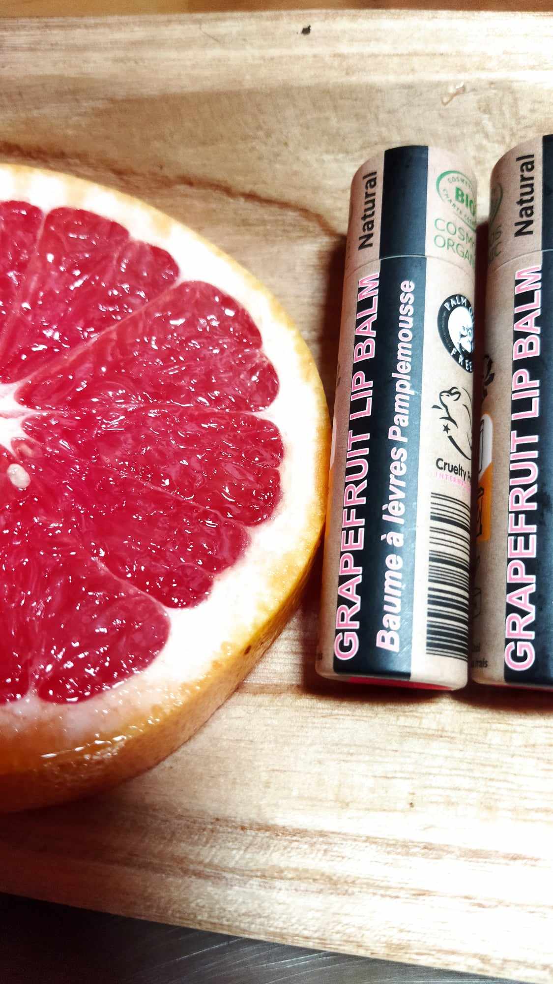 Organic Pink Grapefruit Lip Balm 15ml-4