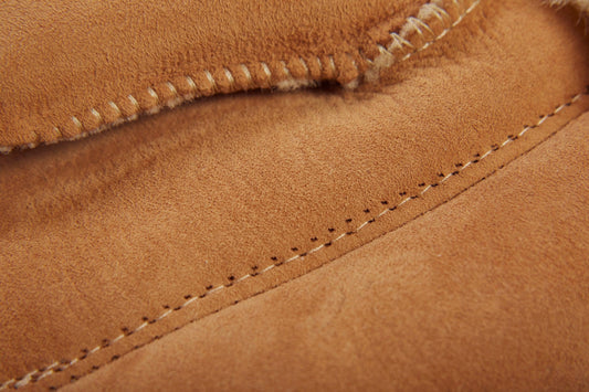 Adult Natural Beige Sheepskin Gloves for Warmth & Comfort-1