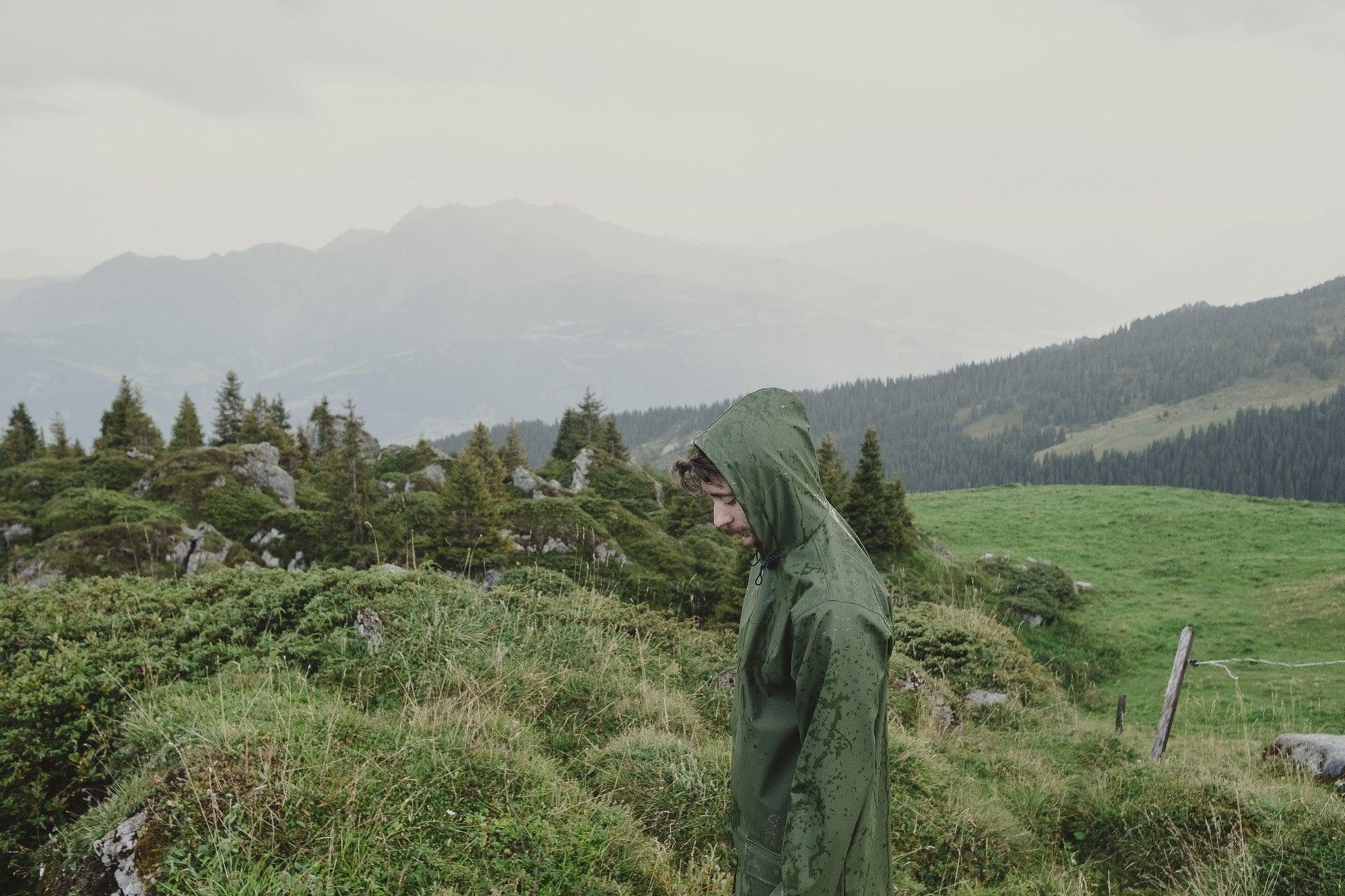 Waterproof Coat with Wool - Khaki-0