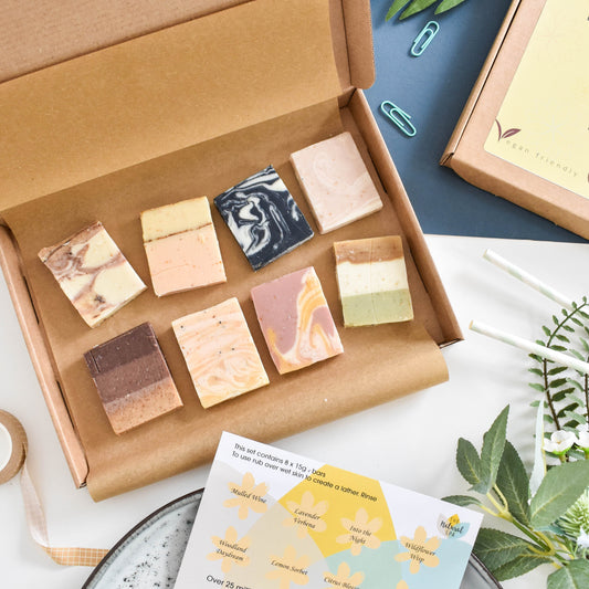 Soap Sampler Gift Set -  8 x 15g  Mini Travel Soaps - Letterbox Sized gift set-1