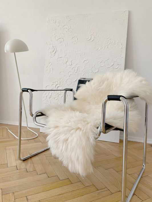 Natural Sheepskin Rug - Ivory-0