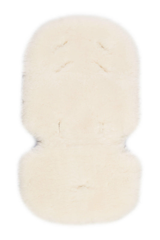 Ivory Natural Sheepskin Stroller Liner-1