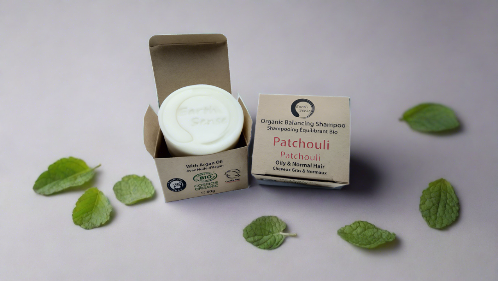 Organic Certified Balancing Solid Shampoo - Patchouli - Oily & all Hair Types 60g-0